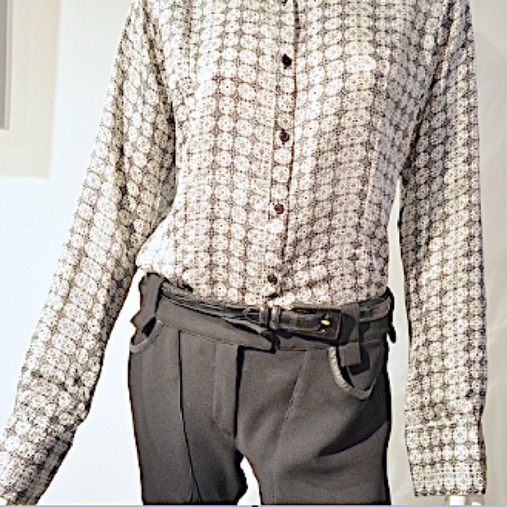 Vintage 90's Holly Golightly Silk Charmeuse Shirt - Picture 3 of 11